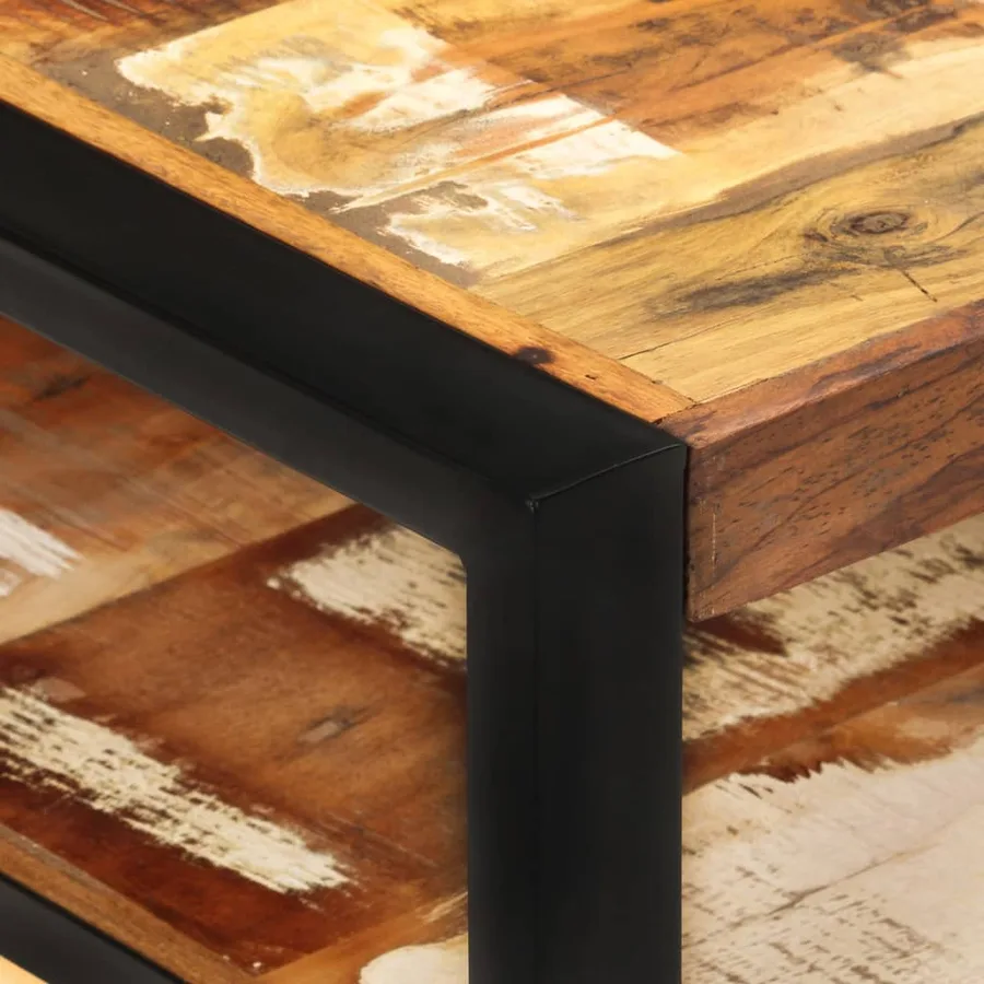 Table basse 120x60x40 cm Bois de récupération solide - 3