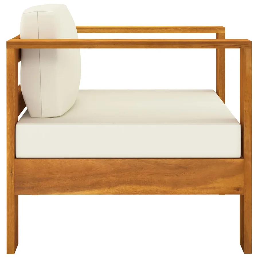 Salon de jardin 10 pièces avec coussins 100 x 60 cm Bois d'acacia - 17
