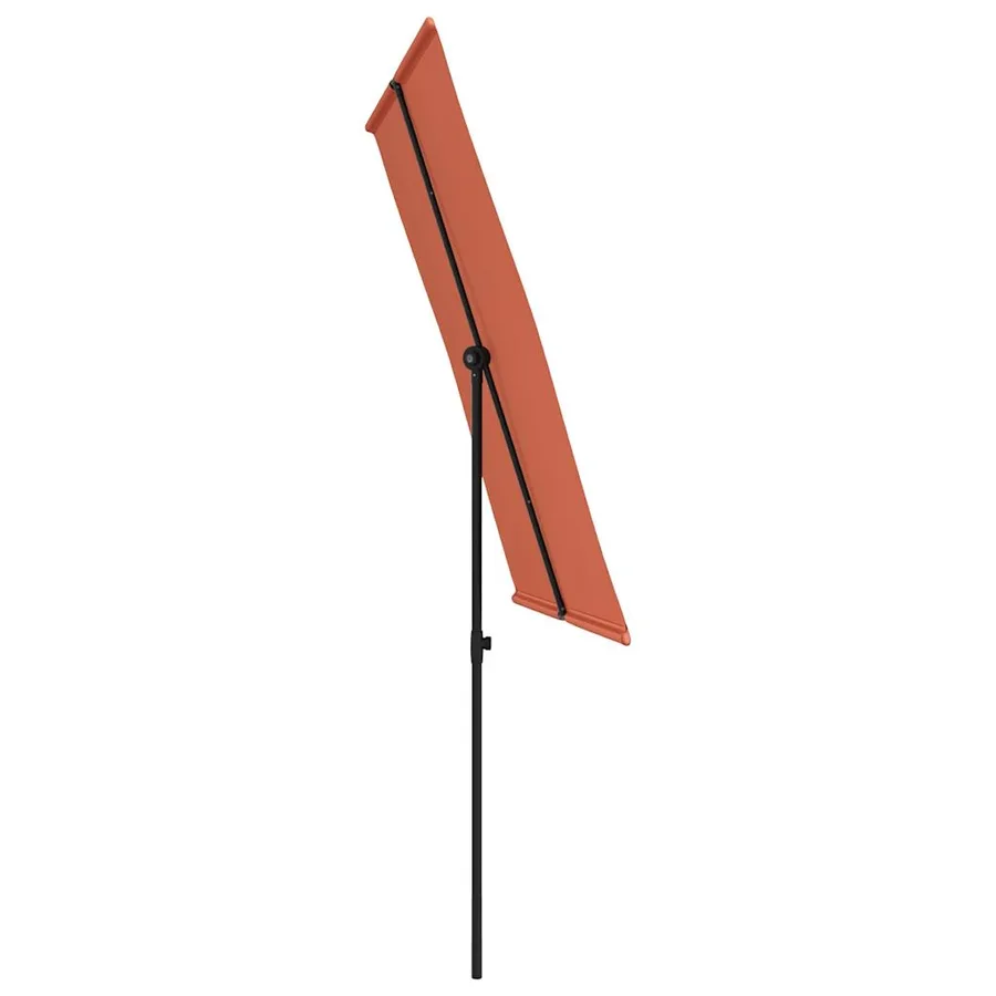 Parasol de jardin avec mât en aluminium 2x1,5 m Terre cuite - 5