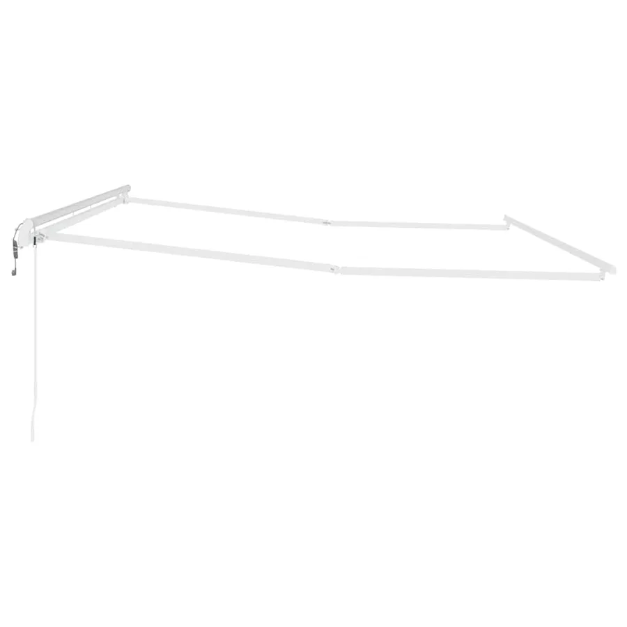 Cadre d'auvent Blanc 500 × 300 cm Aluminium - 5