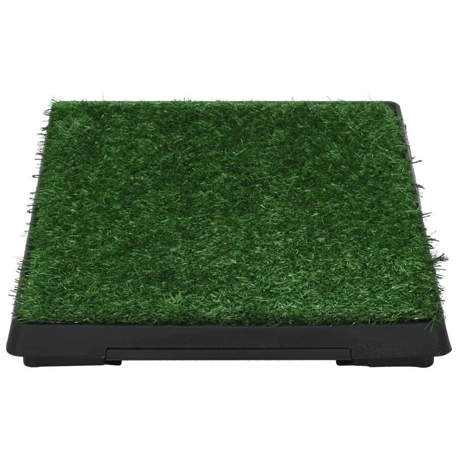 Tapis pour animaux 2 pcs avec plateau et gazon artificiel Vert - 4