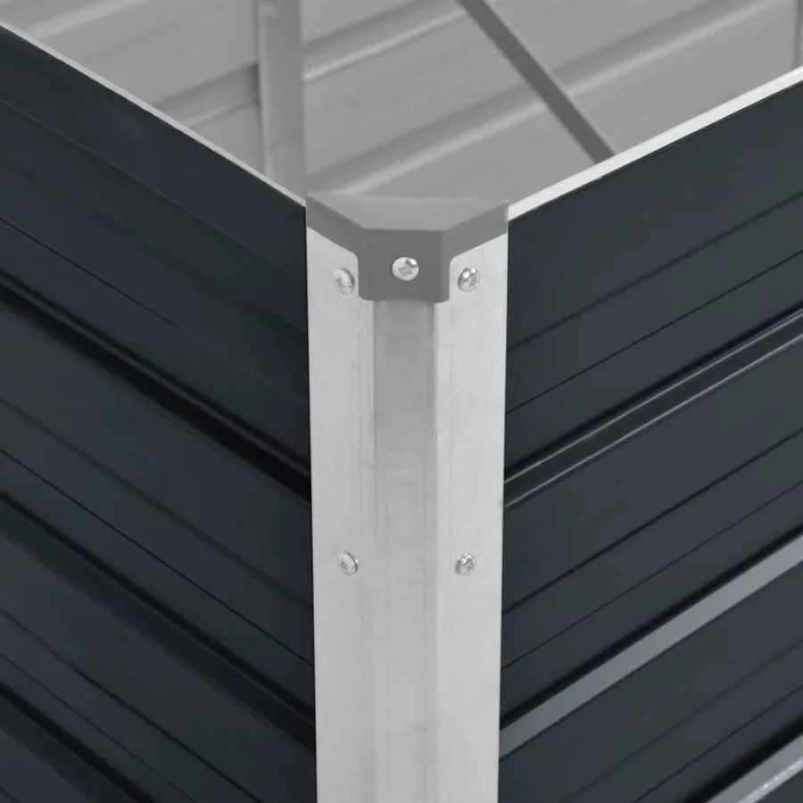 Lit surélevé de jardin Anthracite 160x40x45 cm Acier galvanisé - 7