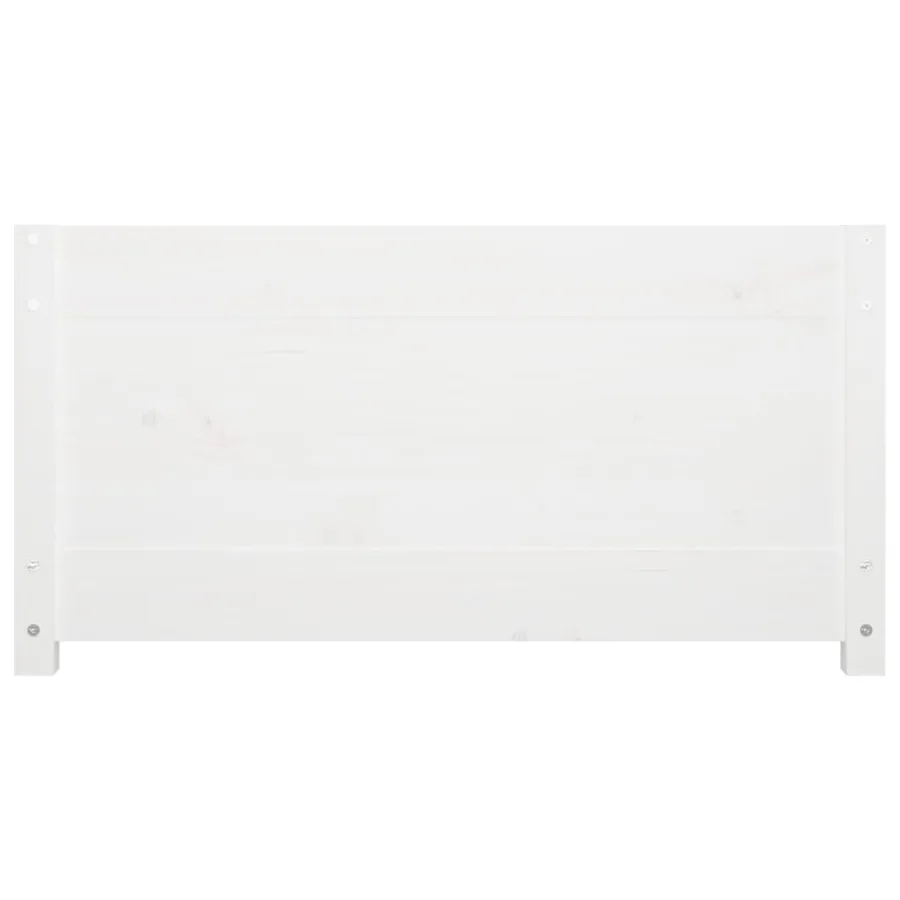 Lit de jour sans matelas blanc 90x190 cm bois de pin massif - 9