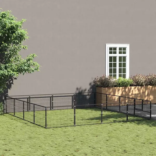 Chenil Noir 16 m² Acier