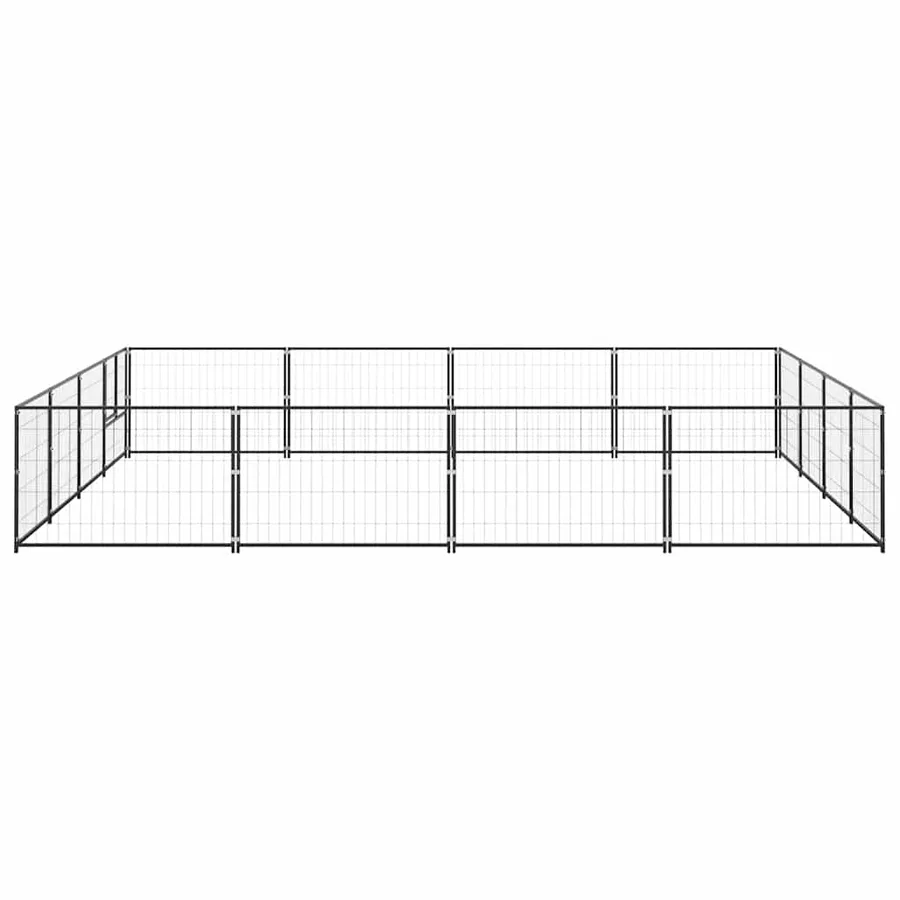 Chenil Noir 16 m² Acier - 4
