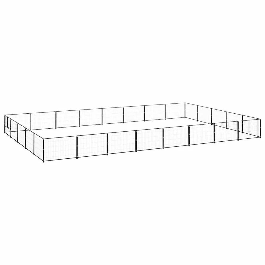 Chenil Noir 40 m² Acier - 2