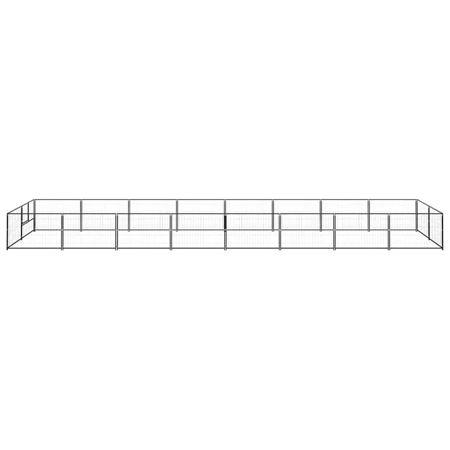 Chenil Noir 16 m² Acier - 4