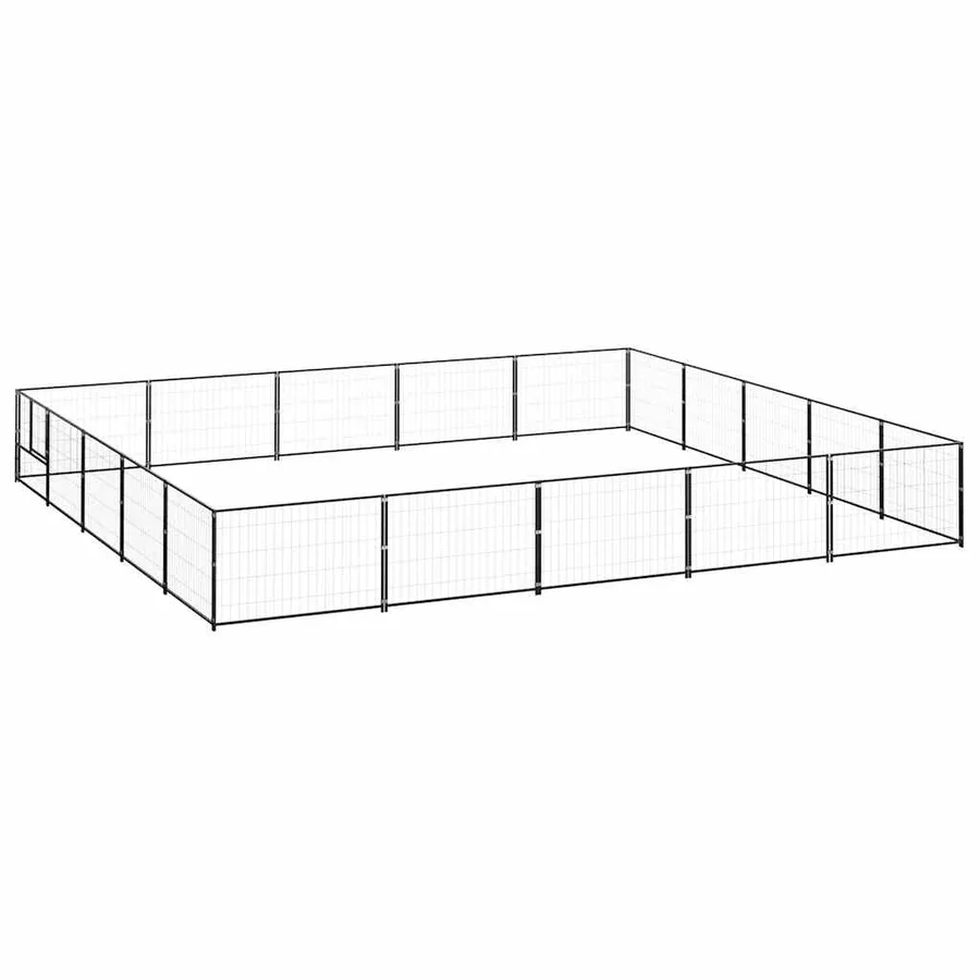 Chenil Noir 25 m² Acier - 2