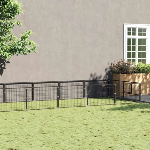 Chenil Noir 20 m² Acier