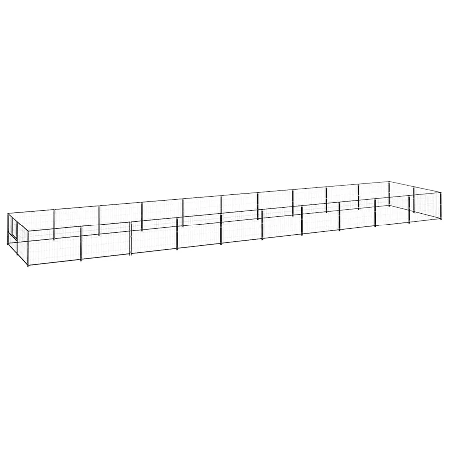Chenil Noir 20 m² Acier - 2