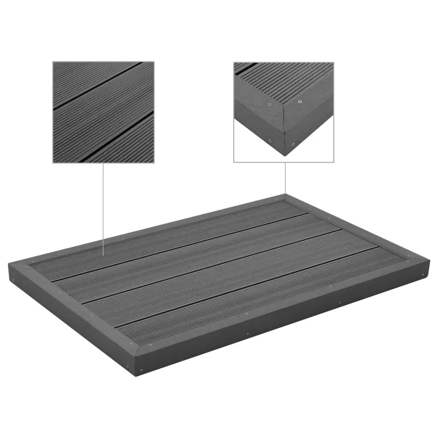 Élément de plancher pour douche solaire/échelle de piscine WPC - 3