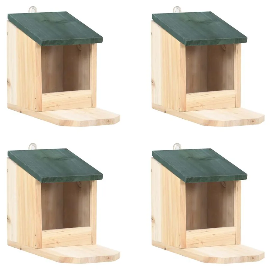 Maisons pour écureuils 4 pcs Bois de sapin