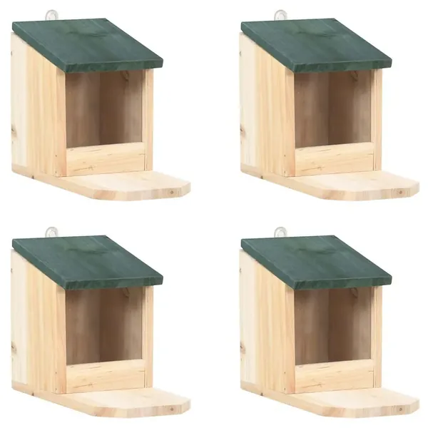 Maisons pour écureuils 4 pcs Bois de sapin