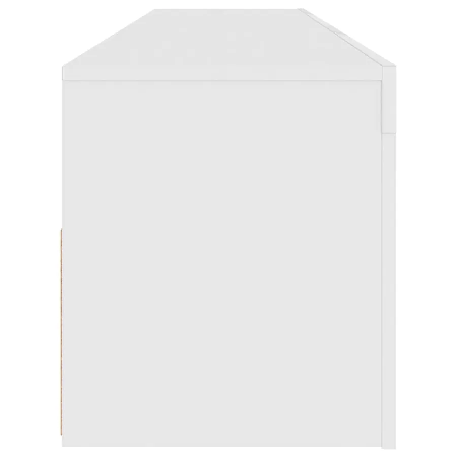 Meuble TV avec lumières LED blanc 120x35x40 cm - 10
