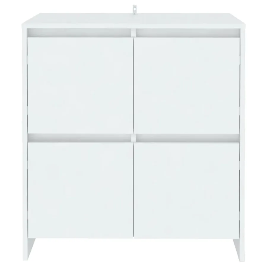 Buffet Blanc 70x41x75 cm Bois d'ingénierie - 3