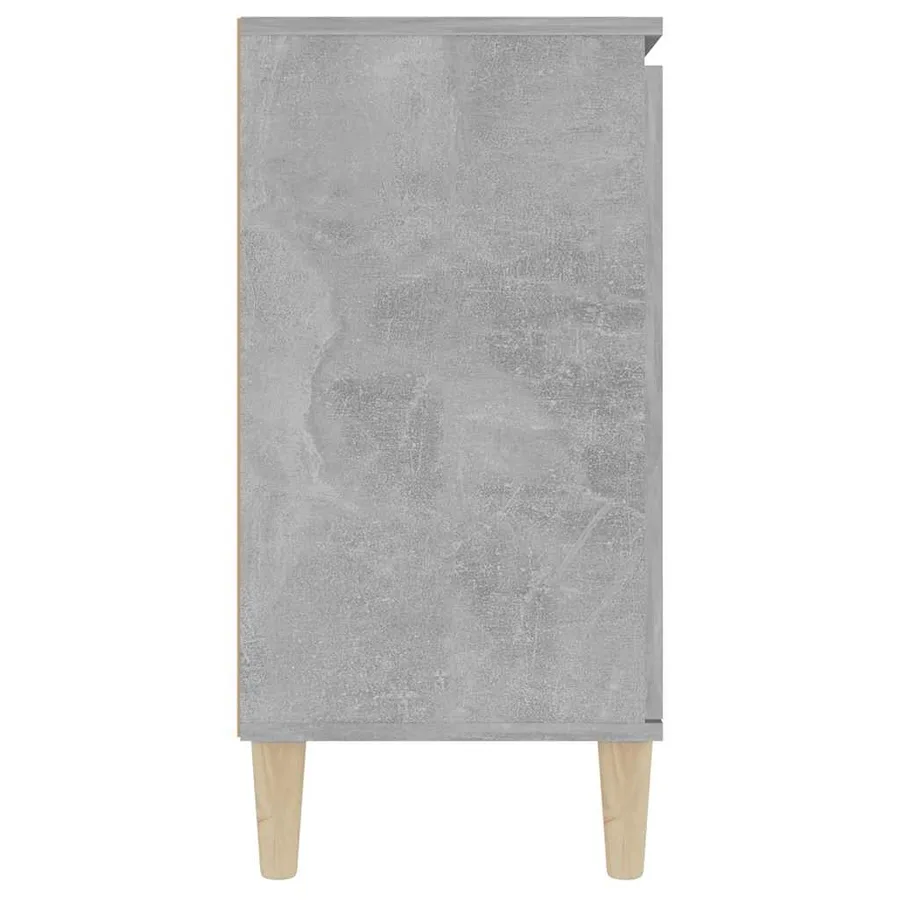 Buffet gris béton 101x35x70 cm bois d'ingénierie - 6