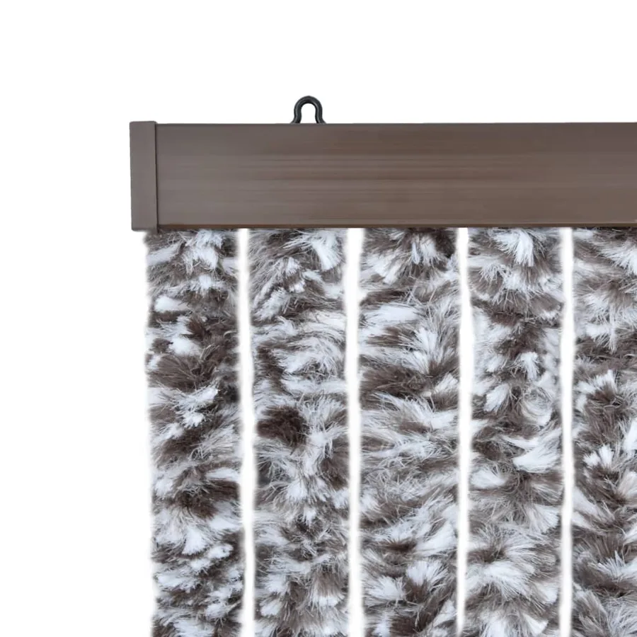 Moustiquaire Marron et beige 56 x 185 cm Chenille - 5