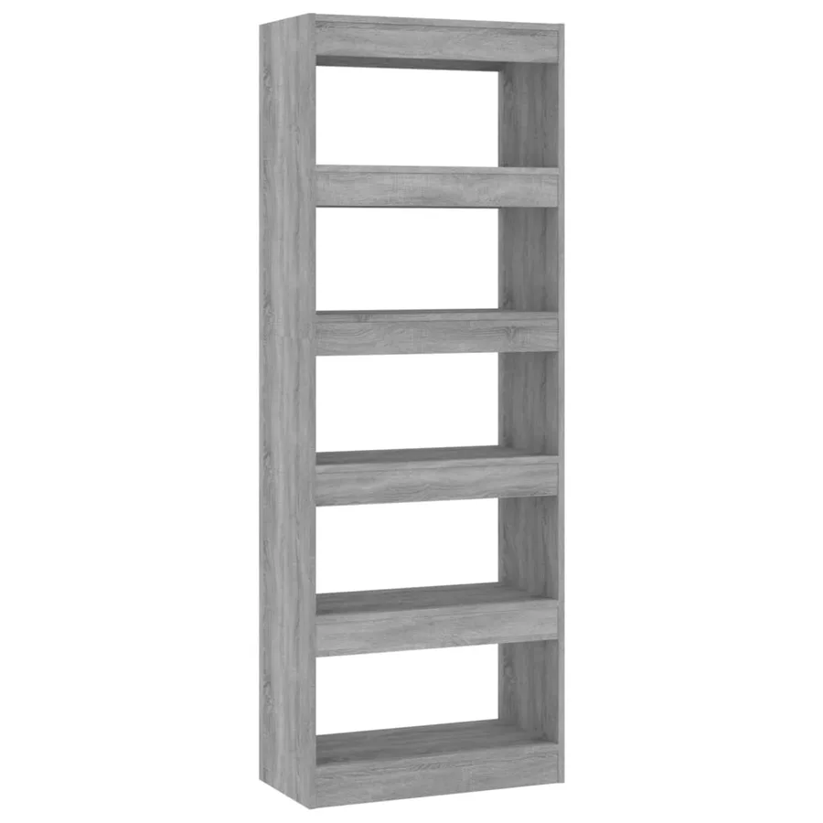 Bibliothèque/Séparateur de pièce Sonoma gris Bois d'ingénierie - 2