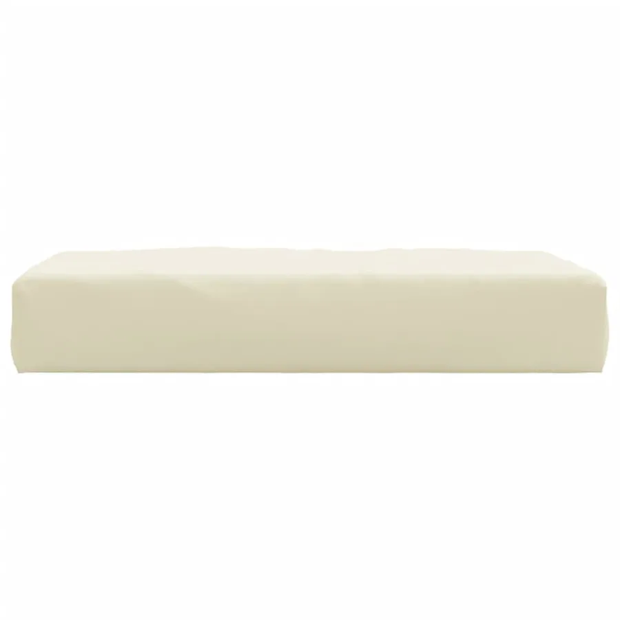 Coussin de palette crème 60x60x6 cm tissu oxford - 4