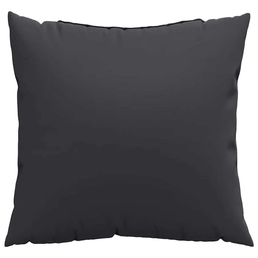 Coussins de canapé lot de 4 noir 50x50 cm tissu - 3