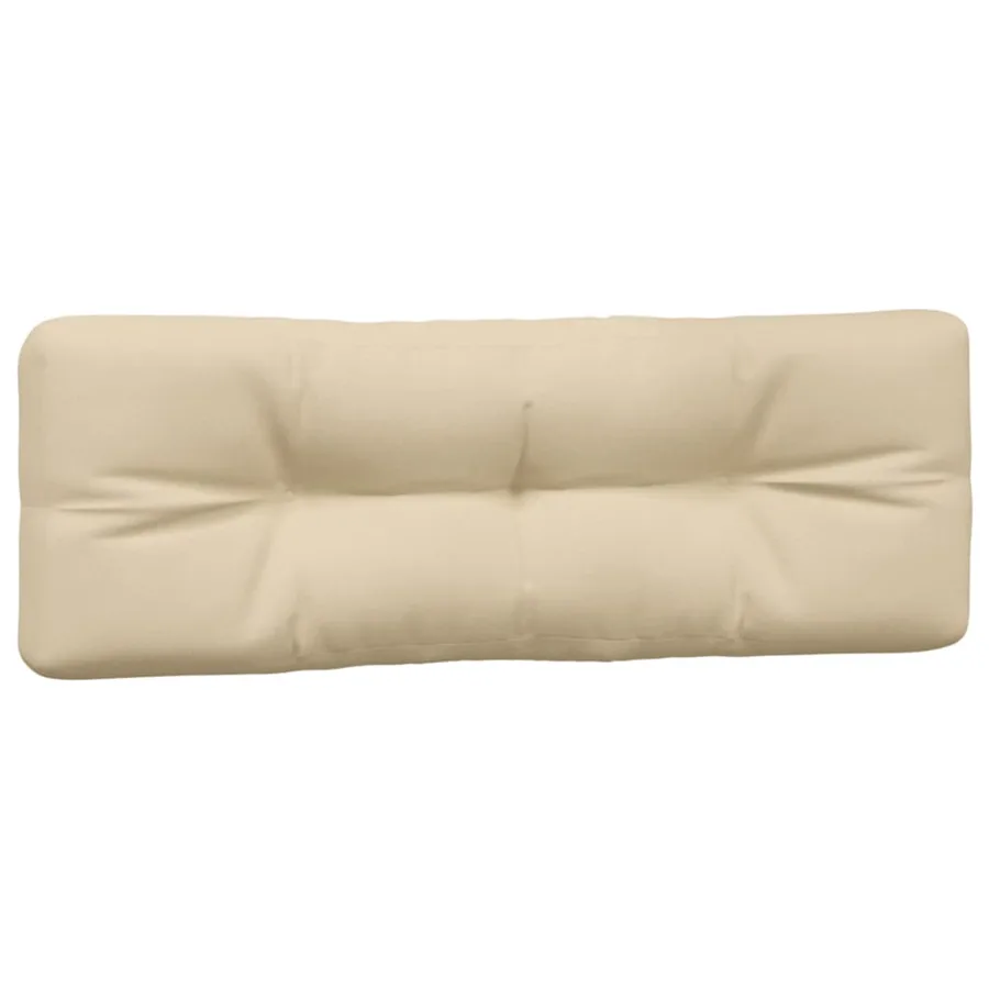 Coussins de palette lot de 2 beige tissu - 5