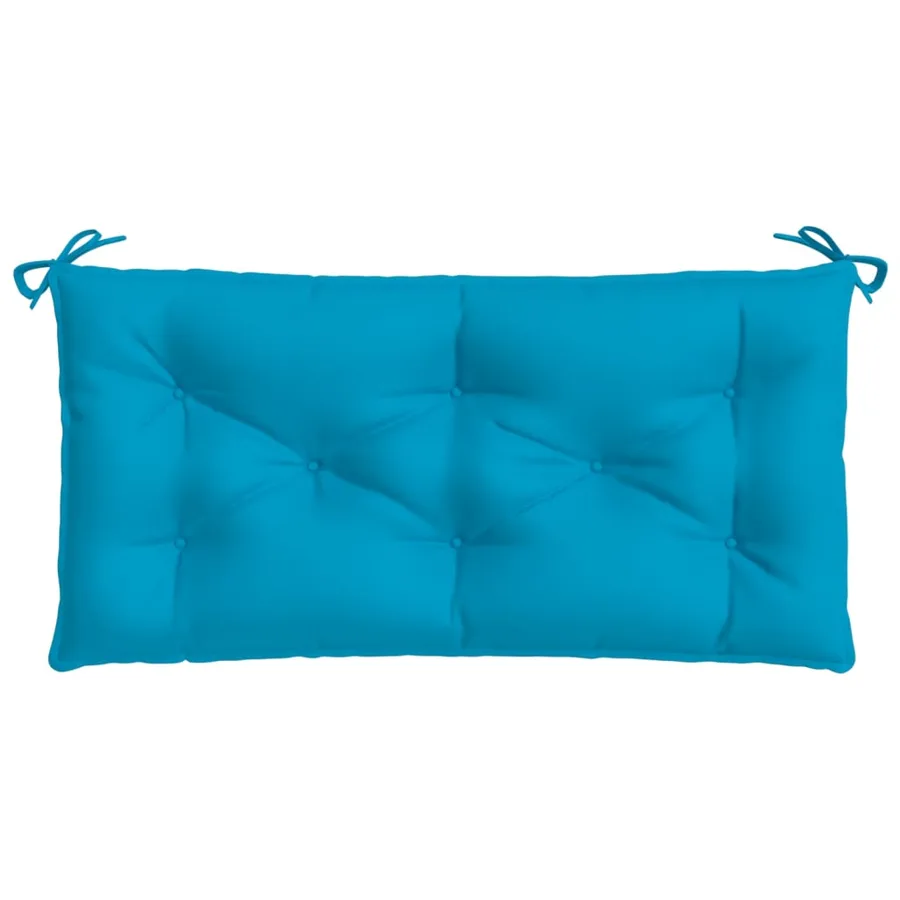 Coussins de banc de jardin lot de 2 bleu clair tissu Oxford - 5