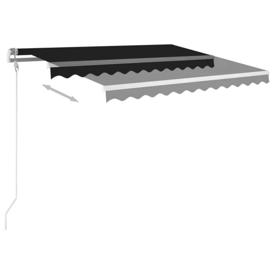 Auvent rétractable automatique 350x250 cm Anthracite - 4