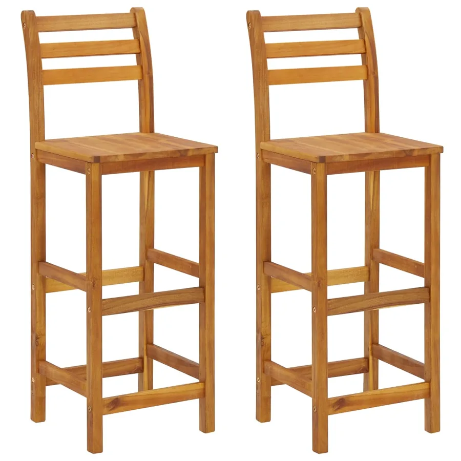 Ensemble de bar de jardin 3 pcs bois d'acacia solide - 4