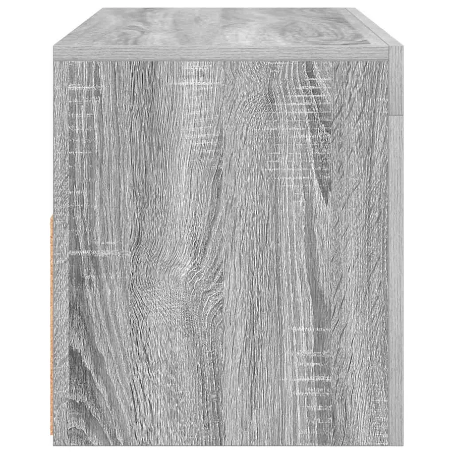 Meuble TV avec lumières LED Sonoma gris 90x35x40 cm - 9