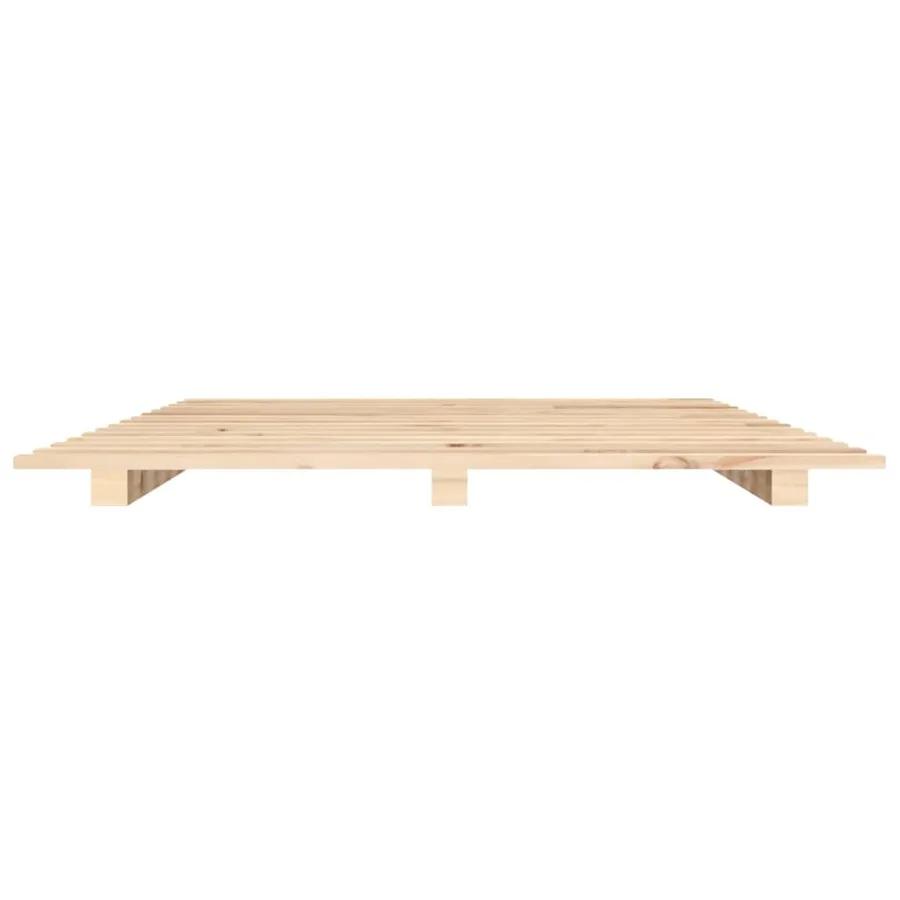 Cadre de lit sans matelas 120x200 cm bois de pin massif - 5