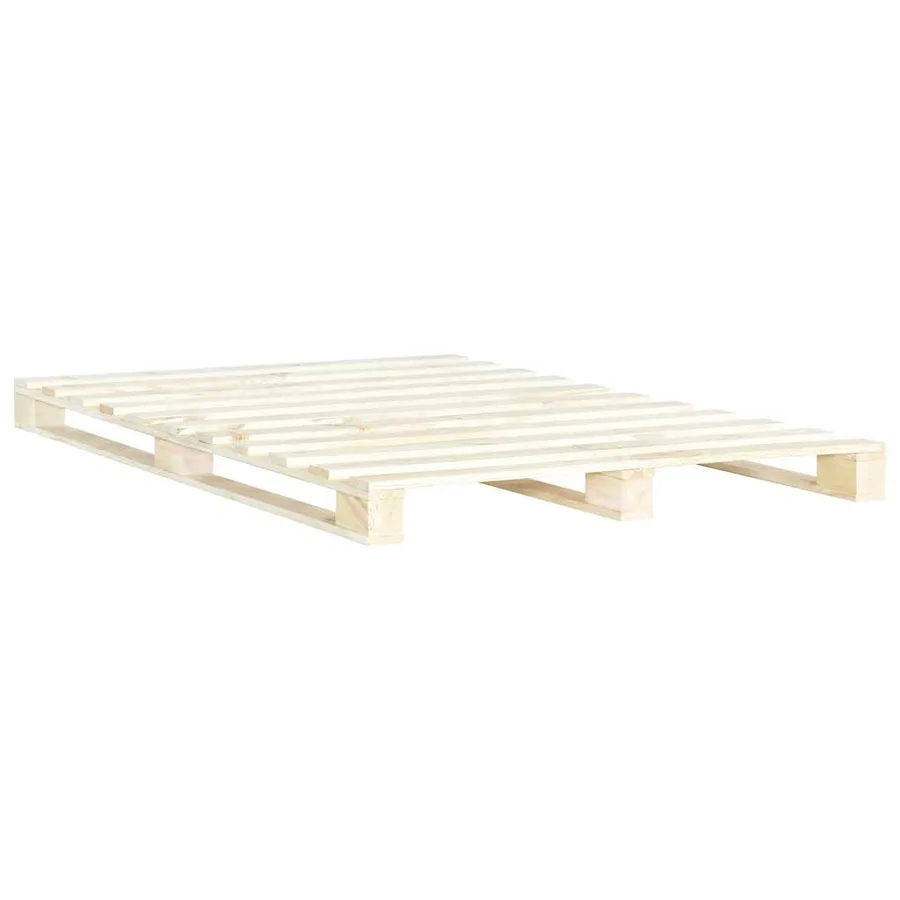 Cadre de lit de palette sans matelas 180x200 cm bois massif pin - 2