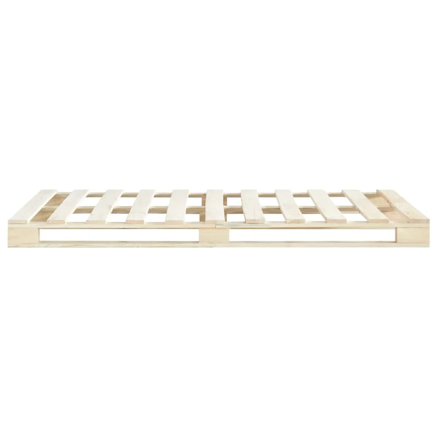 Cadre de lit de palette sans matelas 180x200 cm bois massif pin - 3