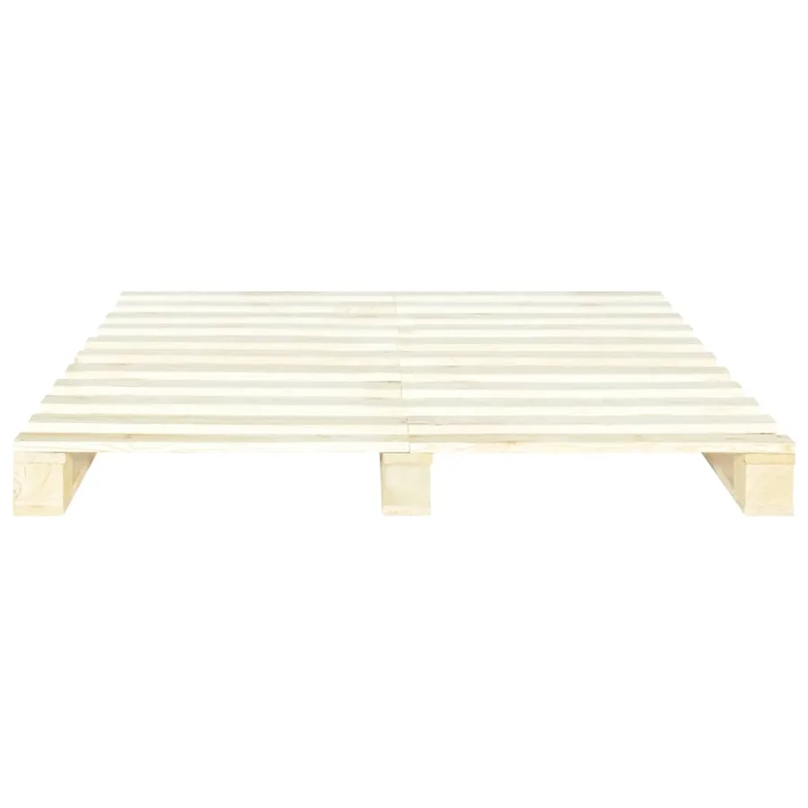 Cadre de lit de palette sans matelas 180x200 cm bois massif pin - 4
