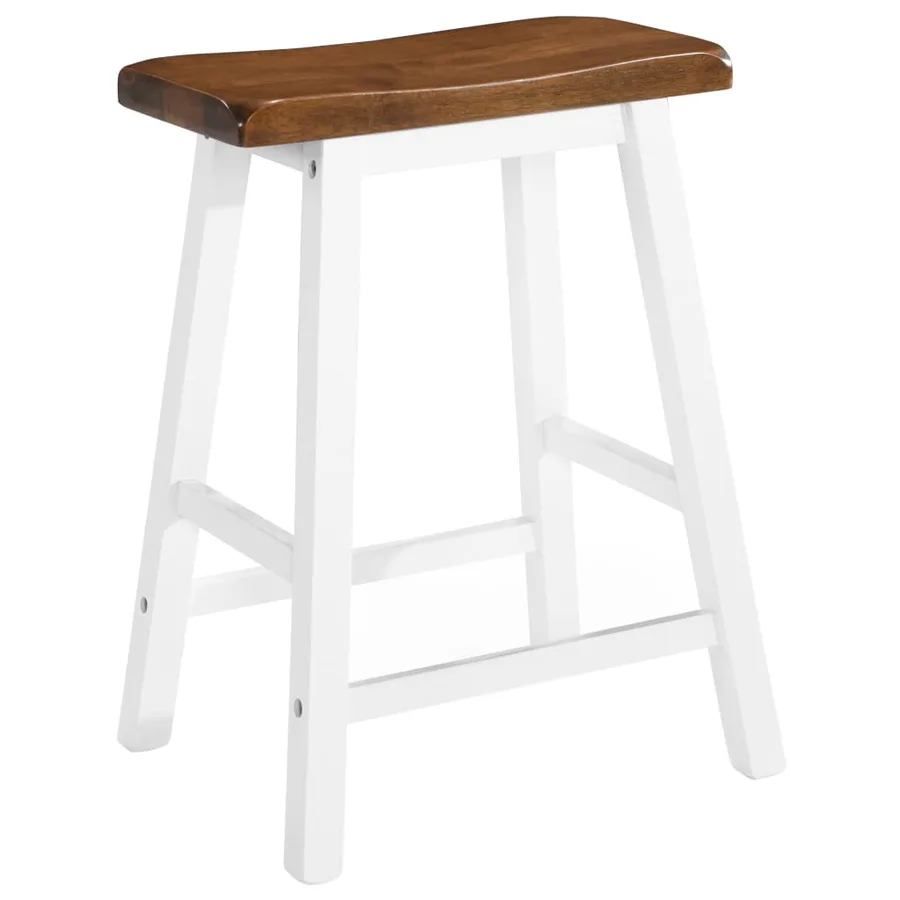 Table de bar et tabouret 3 pcs Bois massif - 6