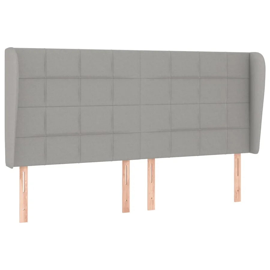 Sommier à lattes de lit avec matelas Gris clair 180x200cm Tissu - 6