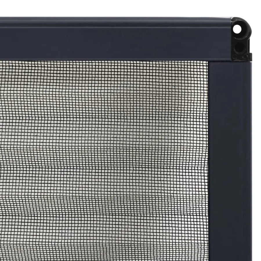Moustiquaire plissée pour fenêtre Aluminium Anthracite 80x120cm - 6