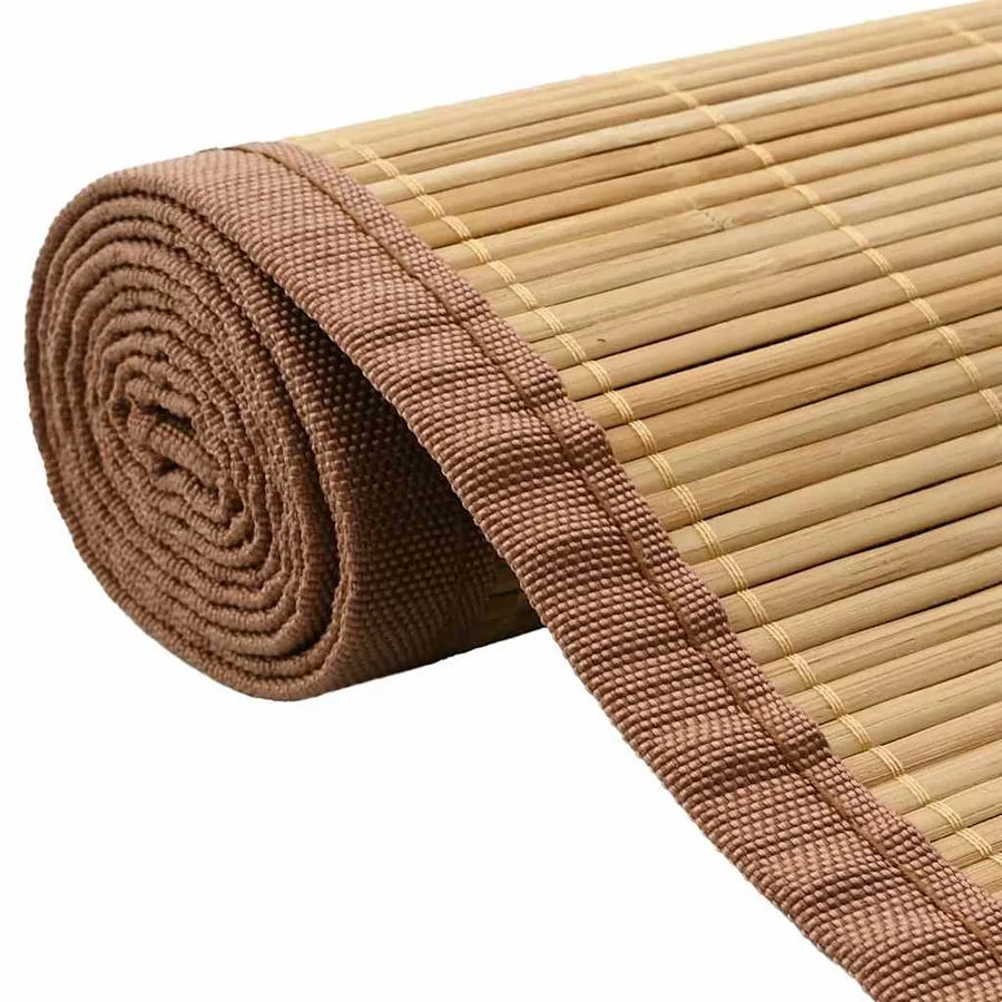 Tapis en bambou 160x230 cm Marron - 5