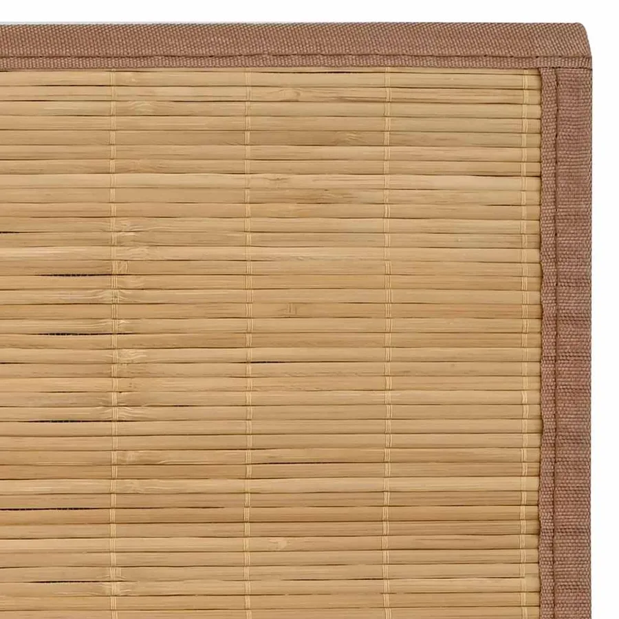 Tapis en bambou 160x230 cm Marron - 6