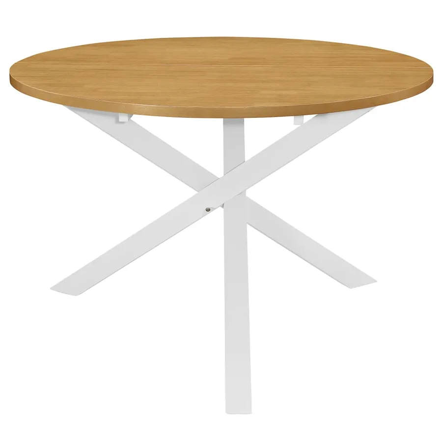 Table de salle à manger Blanc 120 x 75 cm MDF - 2