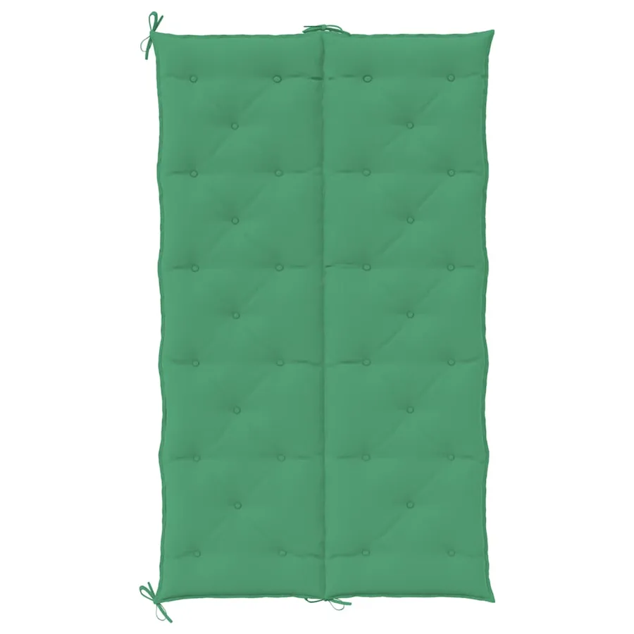 Coussin de banc de jardin vert 180x(50+50)x7 cm tissu oxford - 5