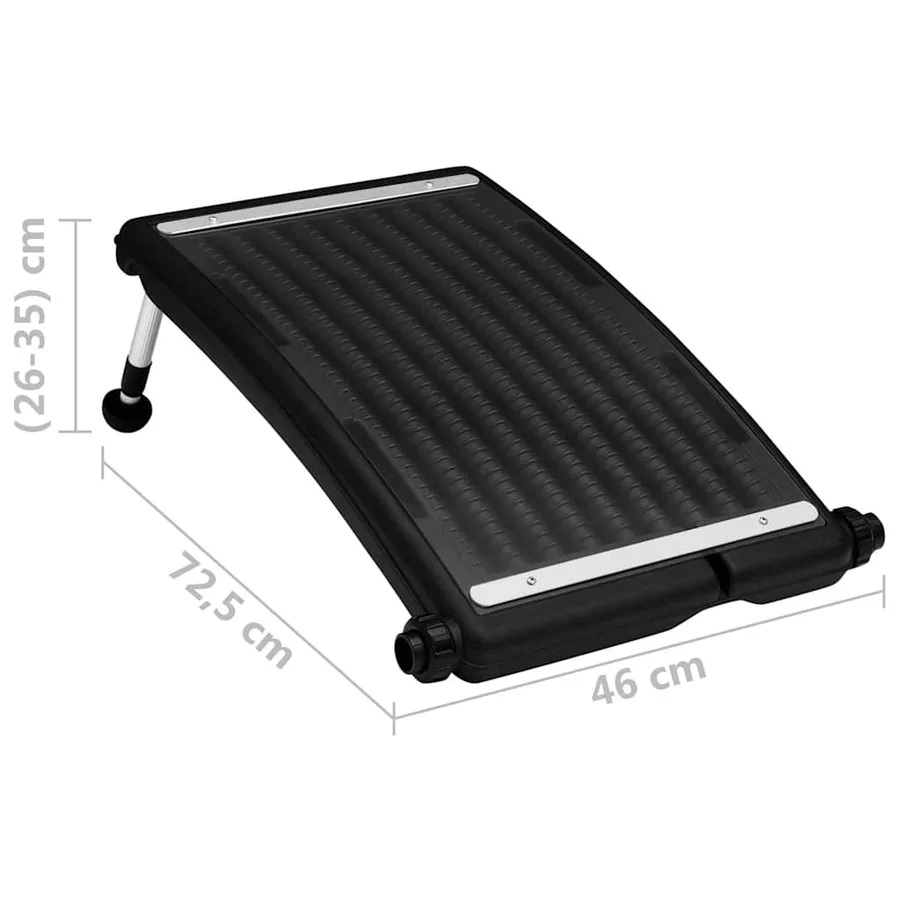 Panneaux de chauffage solaire de piscine courbés 2pcs 72,5x46cm - 11