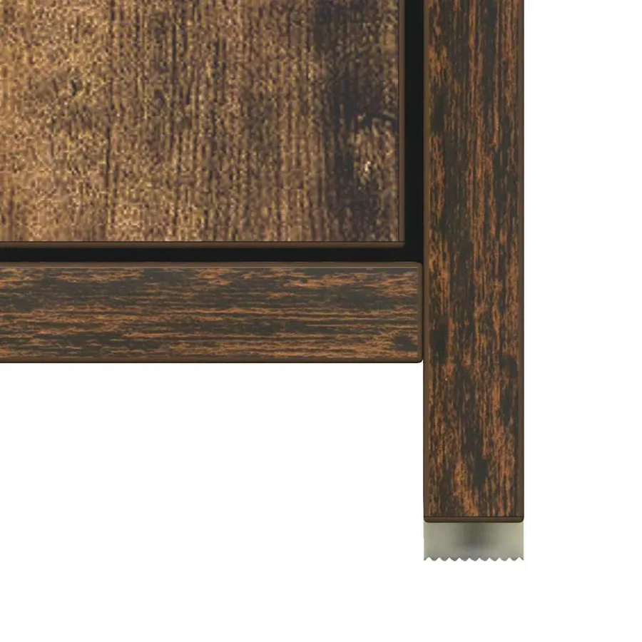 Armoire de bain Chêne fumé 30x30x183,5 cm Bois d'ingénierie - 13