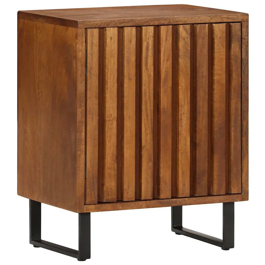 Table de chevet 40x30x50 cm Bois de manguier massif - 10