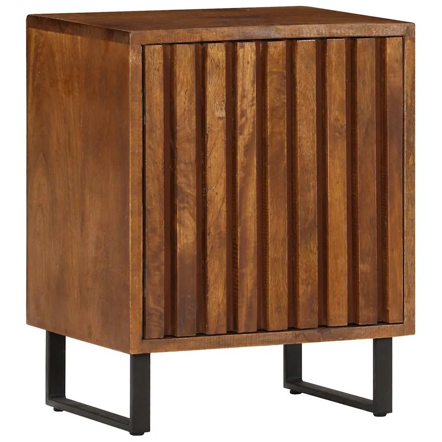Table de chevet 40x30x50 cm Bois de manguier massif - 11