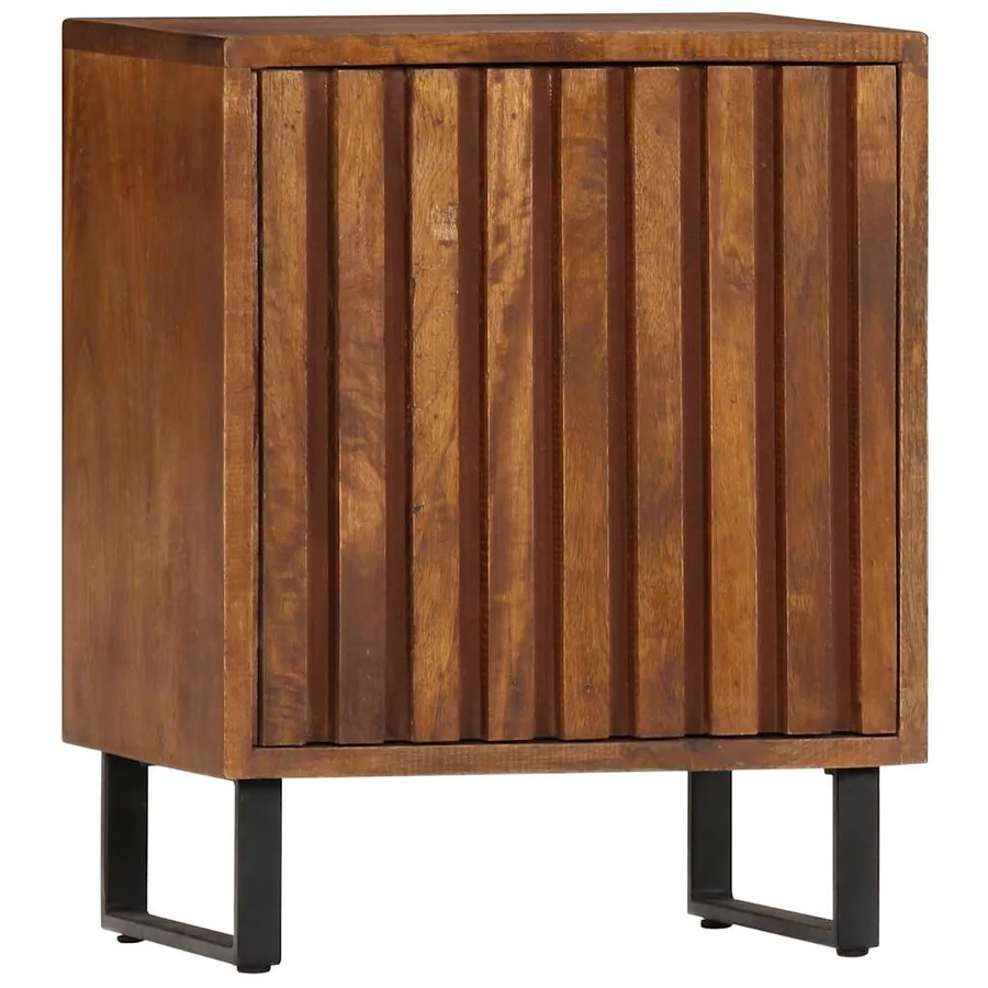 Table de chevet 40x30x50 cm Bois de manguier massif - 12