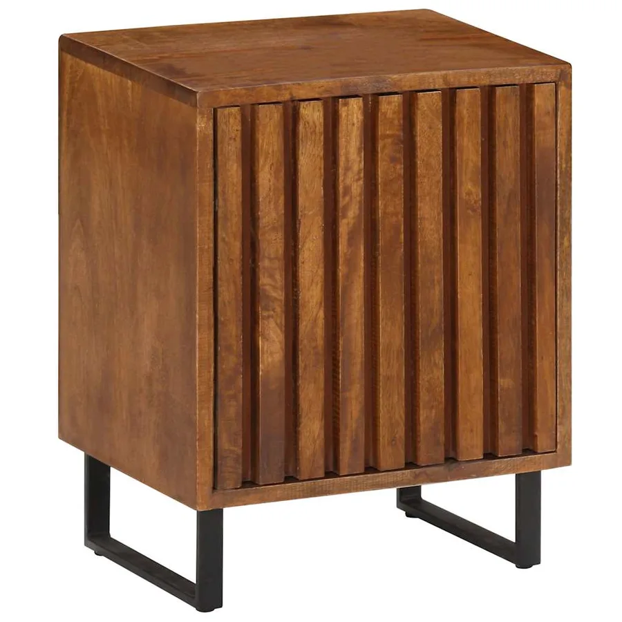 Table de chevet 40x30x50 cm Bois de manguier massif - 3