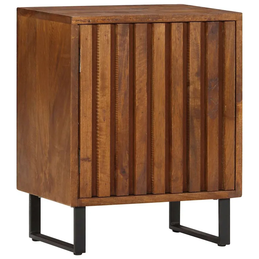 Table de chevet 40x30x50 cm Bois de manguier massif - 9