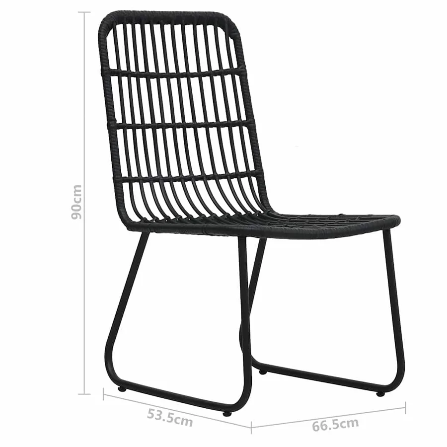 Ensemble à manger d'extérieur 5 pcs résine tressée et verre - 13