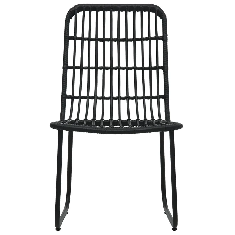 Ensemble à manger d'extérieur 5 pcs résine tressée et verre - 4