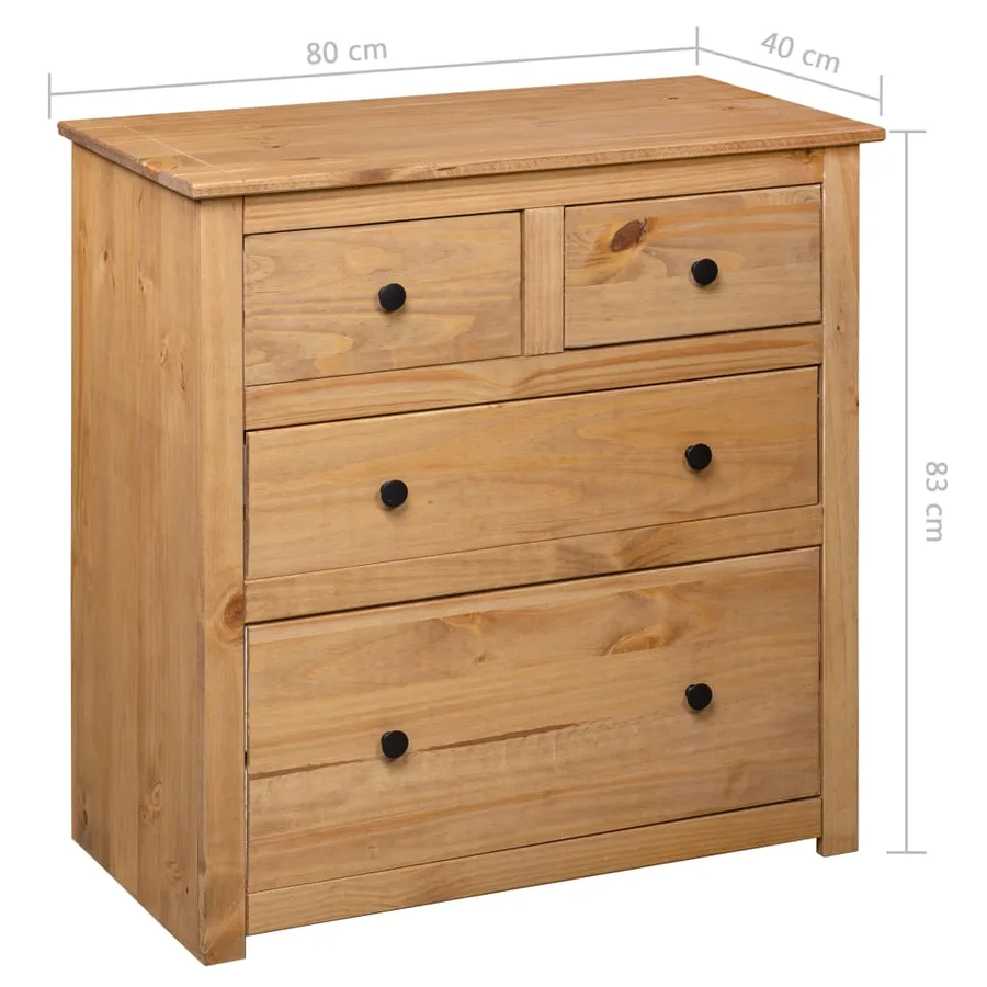 Buffet 80x40x83 cm Pin Gamme Panama - 9